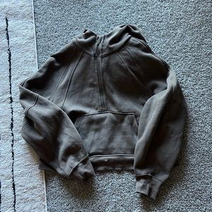 lululemon scuba half zip in nomad